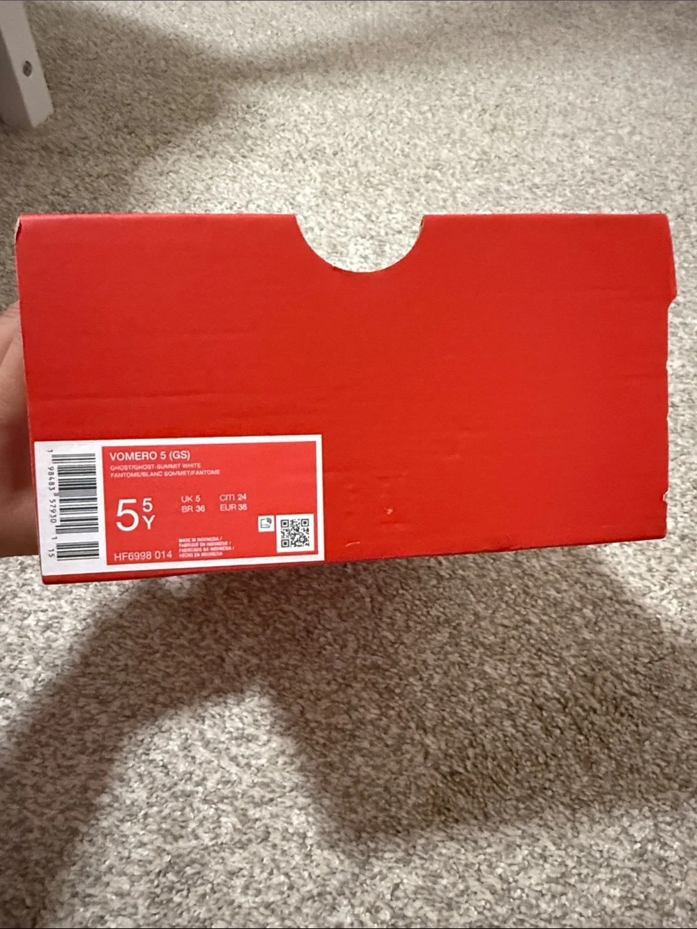 NWT Nike Big Kid Vomero 5’s